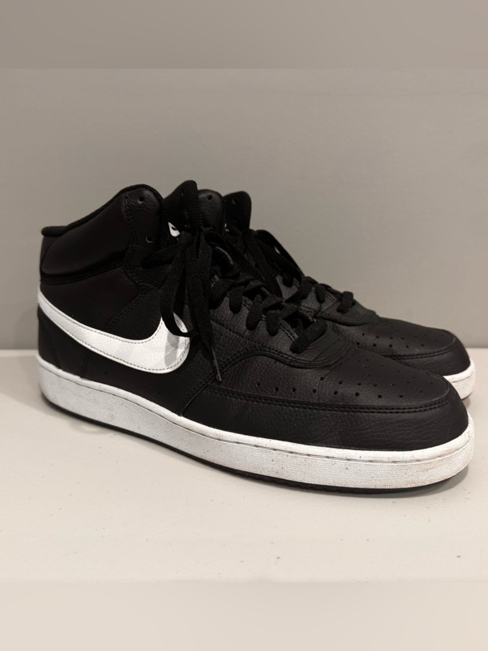 Nike Court Vision Mid Black & White